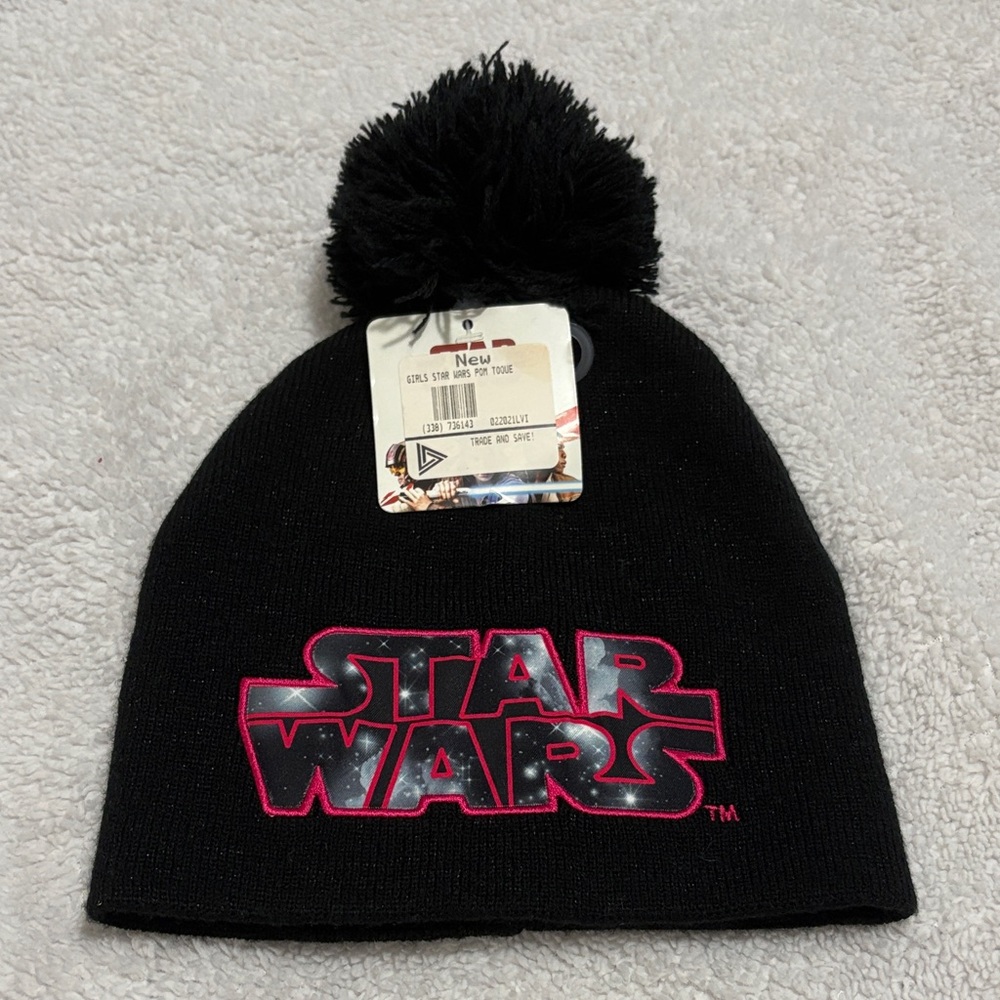 Disney Lucasfilm Star Wars Girls Winter Pom-Pom Toque